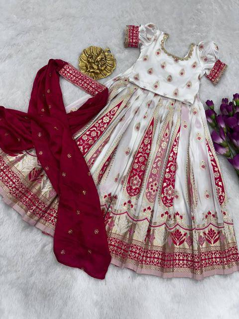 NEW LAUNCING KIDS LEHENGA CHOLI nylon silk Kids clothing wholesale market in Kolkata